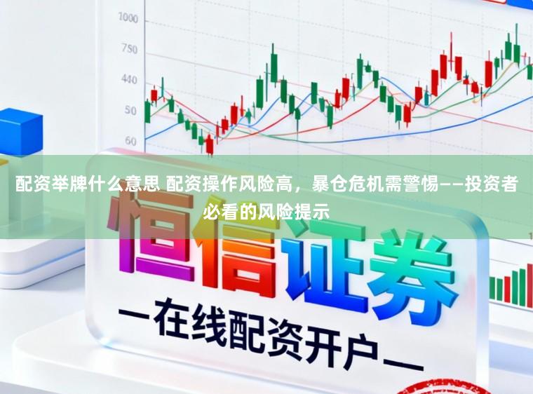 配资举牌什么意思 配资操作风险高，暴仓危机需警惕——投资者必看的风险提示